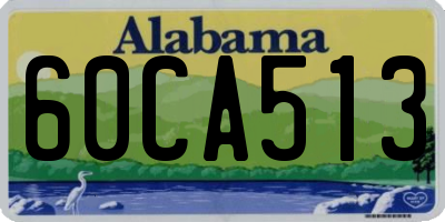 AL license plate 60CA513
