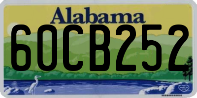 AL license plate 60CB252