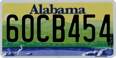 AL license plate 60CB454