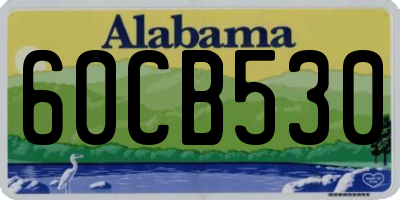 AL license plate 60CB530