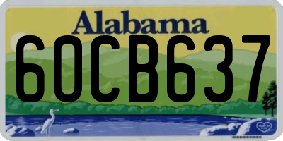AL license plate 60CB637