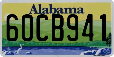 AL license plate 60CB941