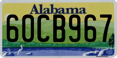 AL license plate 60CB967