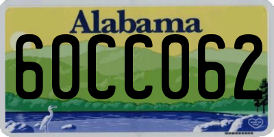 AL license plate 60CC062