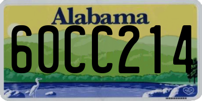 AL license plate 60CC214