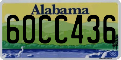 AL license plate 60CC436