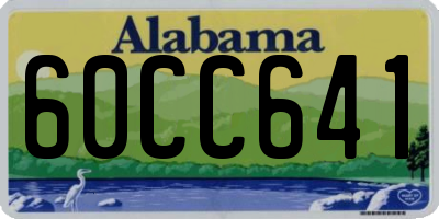 AL license plate 60CC641
