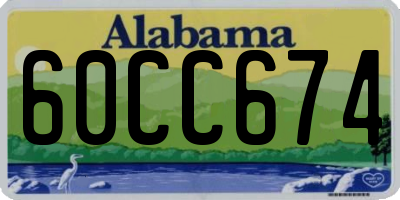 AL license plate 60CC674
