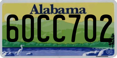 AL license plate 60CC702