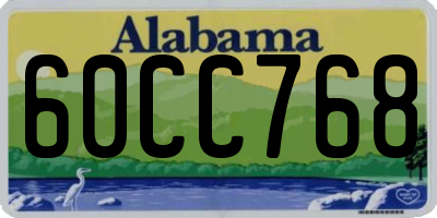AL license plate 60CC768