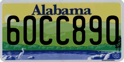 AL license plate 60CC890