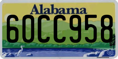 AL license plate 60CC958