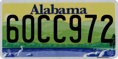 AL license plate 60CC972