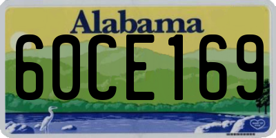 AL license plate 60CE169