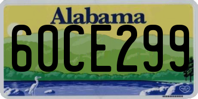 AL license plate 60CE299