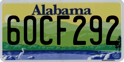 AL license plate 60CF292