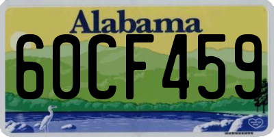 AL license plate 60CF459