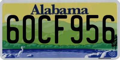 AL license plate 60CF956