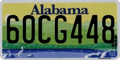 AL license plate 60CG448