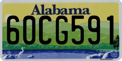 AL license plate 60CG591