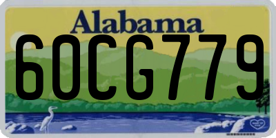 AL license plate 60CG779