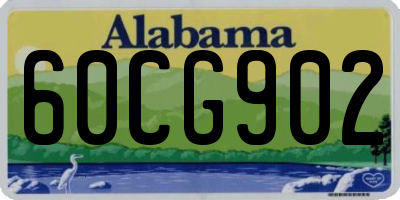 AL license plate 60CG902