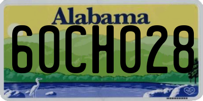 AL license plate 60CH028