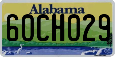 AL license plate 60CH029