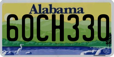 AL license plate 60CH330