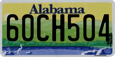 AL license plate 60CH504