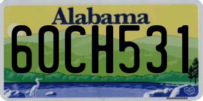 AL license plate 60CH531