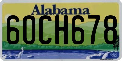 AL license plate 60CH678