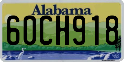 AL license plate 60CH918