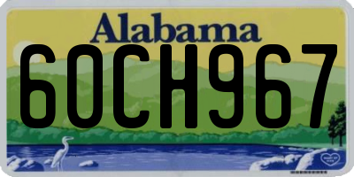 AL license plate 60CH967