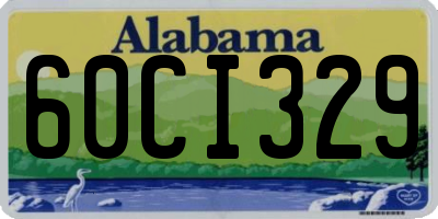 AL license plate 60CI329