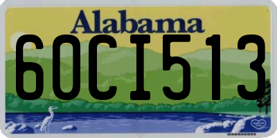 AL license plate 60CI513