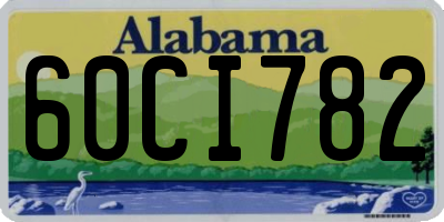 AL license plate 60CI782