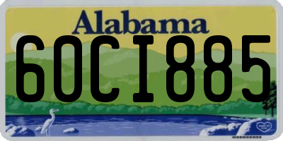 AL license plate 60CI885