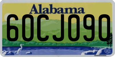 AL license plate 60CJ090