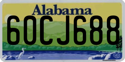 AL license plate 60CJ688