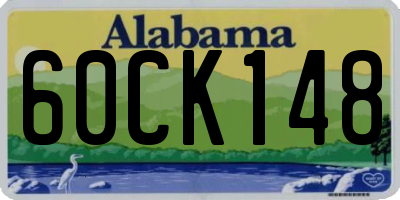 AL license plate 60CK148