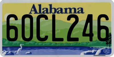 AL license plate 60CL246