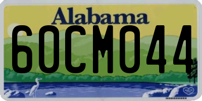 AL license plate 60CM044