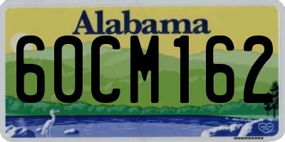 AL license plate 60CM162