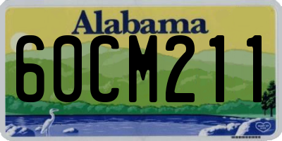 AL license plate 60CM211