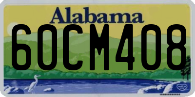 AL license plate 60CM408