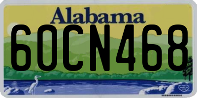 AL license plate 60CN468