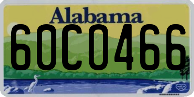 AL license plate 60CO466