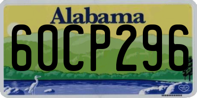 AL license plate 60CP296