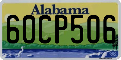 AL license plate 60CP506